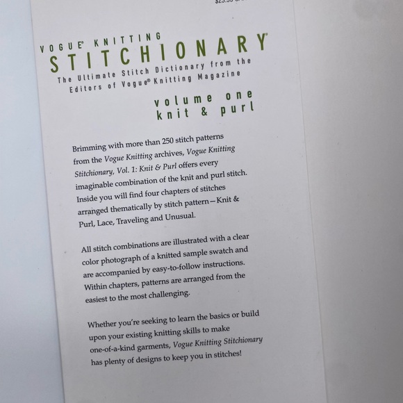 Vogue Knitting Stitchionary Book - Picture 4 of 7